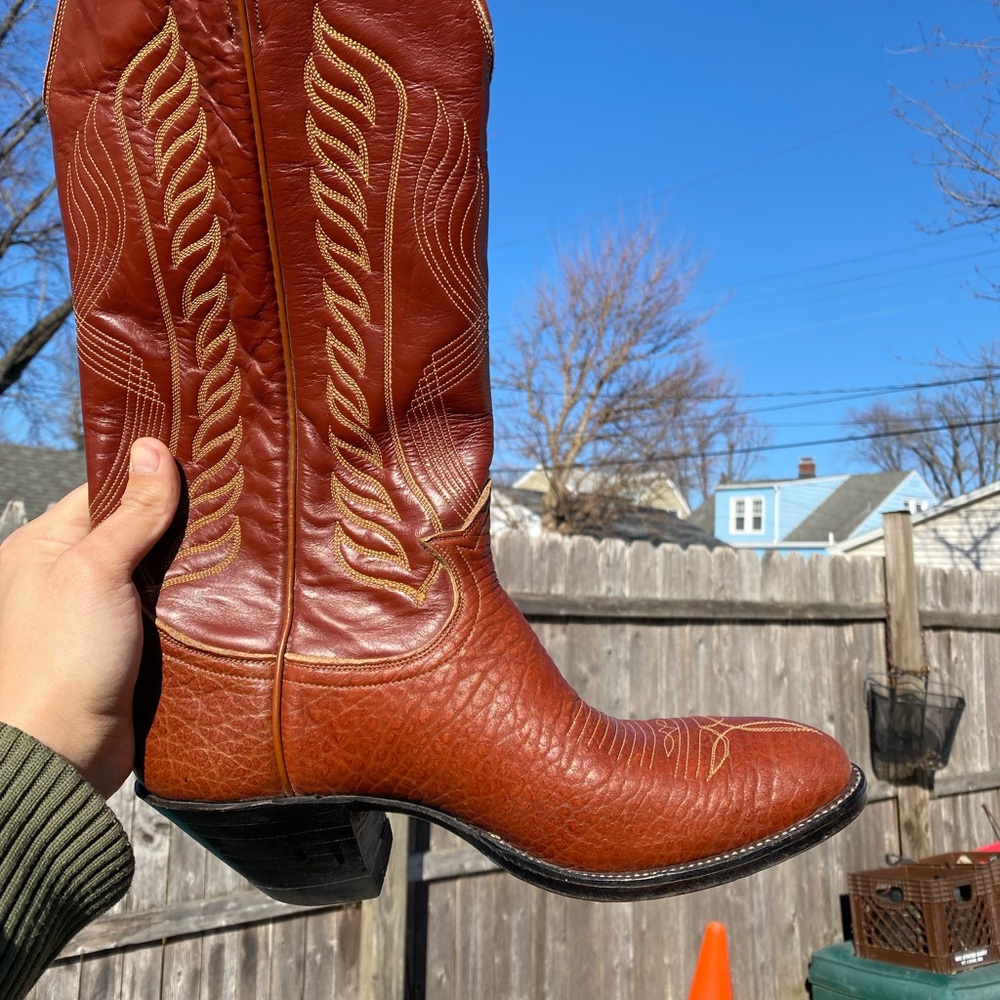 Tony lama bullhide western cowboy boots
